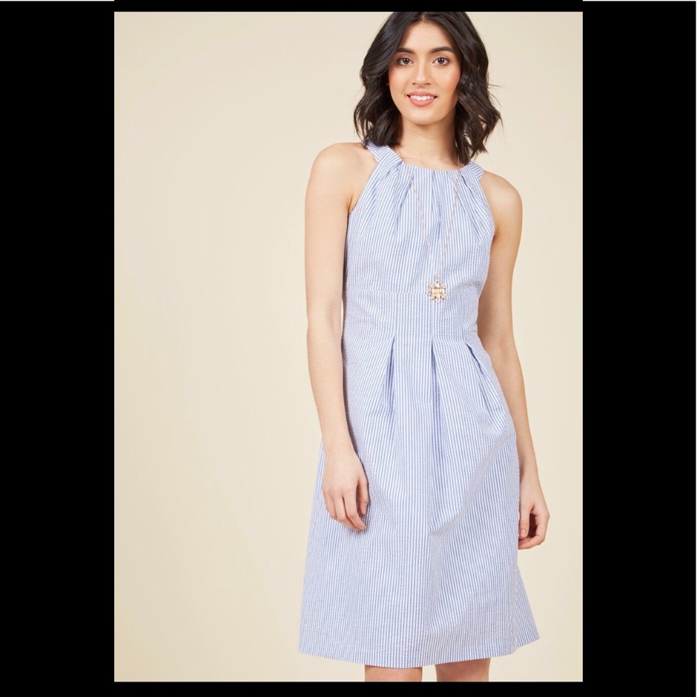 Seesucker dress. Perfect for summer